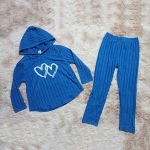 Kids Ribbed Hoodie & Leggings Set – Cozy Long Sleeve Outfit