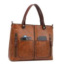 Women’s retro large capacity crossbody shoulder handbag for casual everyday use