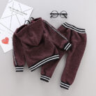 Cute toddler wearing a cozy and stylish baby knit sweater terno.