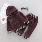 Cute toddler wearing a cozy and stylish baby knit sweater terno.