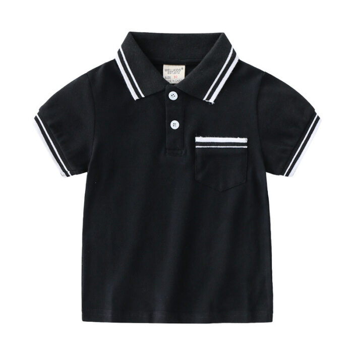 1623402258055.jpg Young boy smiling outdoors wearing a comfortable boys short sleeve summer polo.