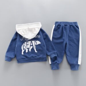 Cute toddler wearing a cozy baby casual cotton sweater terno.