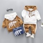 Cute toddler wearing a cozy baby casual cotton sweater terno.