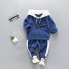 Cute toddler wearing a cozy baby casual cotton sweater terno.