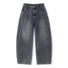 Stylish young man wearing comfortable mens straight leg utility pants.