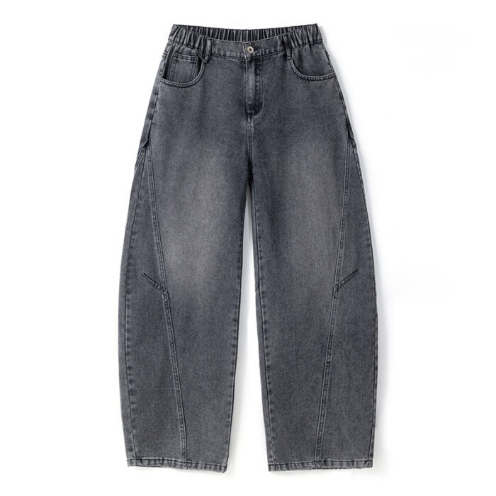Stylish young man wearing comfortable mens straight leg utility pants.