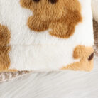 Adorable baby wearing a cozy milky white baby bear velvet terno set.