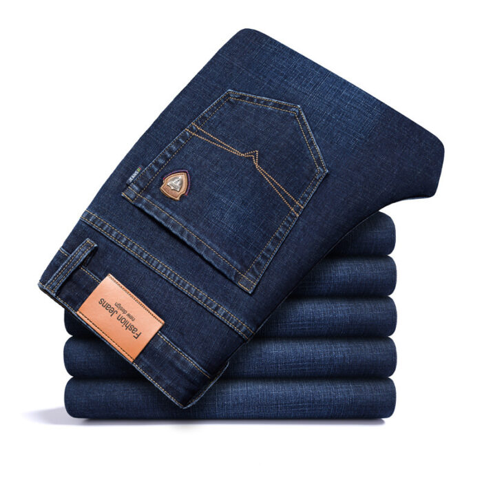 082305c1-4b9b-45ad-836e-f9b792361190.jpg Handsome young man wearing comfortable mens straight leg jeans.