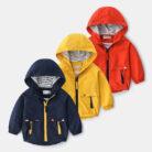 Close-up of the ultra-soft, premium fabric and vibrant pattern on a kids premium zip up hoodie.