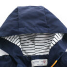 Close-up of the ultra-soft, premium fabric and vibrant pattern on a kids premium zip up hoodie.