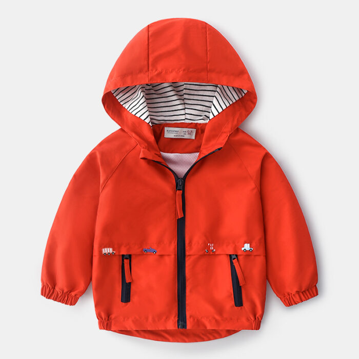 Close-up of the ultra-soft, premium fabric and vibrant pattern on a kids premium zip up hoodie.