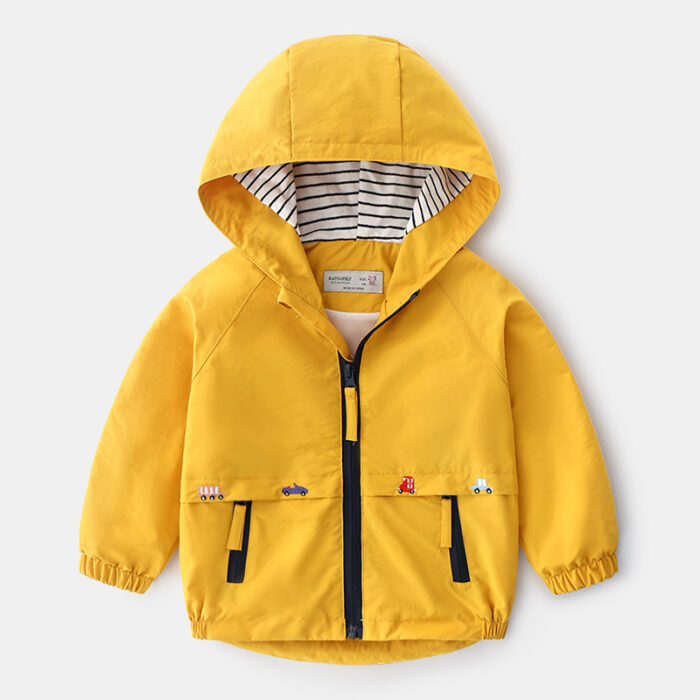 Close-up of the ultra-soft, premium fabric and vibrant pattern on a kids premium zip up hoodie.