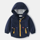 Close-up of the ultra-soft, premium fabric and vibrant pattern on a kids premium zip up hoodie.