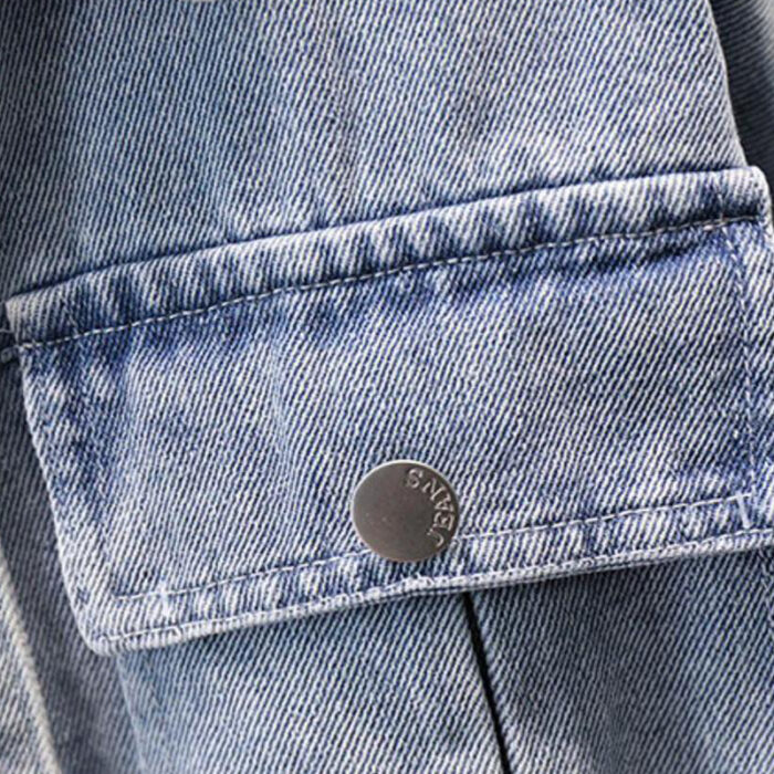 1618051926851.jpg A stylish little girl wearing a versatile girls denim jacket for a cute everyday look.