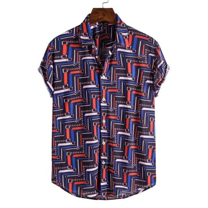 1618312797139.jpg A stylish man wearing a trendy mens casual streetwear shirt for a relaxed everyday look.