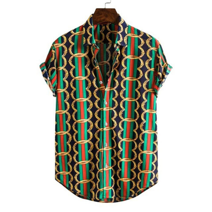 1618312797141.jpg A stylish man wearing a trendy mens casual streetwear shirt for a relaxed everyday look.