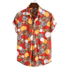 A stylish man wearing a trendy mens casual streetwear shirt for a relaxed everyday look.