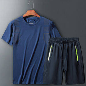 1621940831664.jpg A fit man wearing a breathable mens quick dry sports terno for his daily workout.