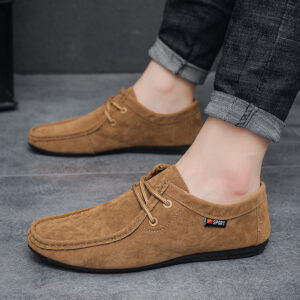 Stylish mens slip on loafer shoes with a premium suede finish.
