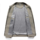 A stylish man wearing a versatile mens casual collared jacket over a comfortable t-shirt.