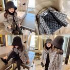 A cute toddler wearing a stylish toddler fall and winter coat for cold weather.