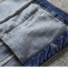 A stylish woman wearing a versatile womens slim fit denim jacket for a casual everyday look.