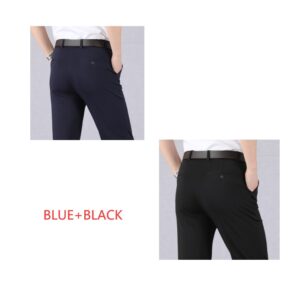 36434238-9152-4f4c-817c-1a3b5bffb982.jpg A stylish man wearing perfectly tailored mens high waist trousers ph for a smart casual look.