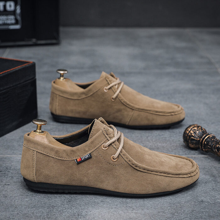 53940b29-aa01-4d94-aab1-994b5436c5db.jpg Stylish mens slip on loafer shoes with a premium suede finish.