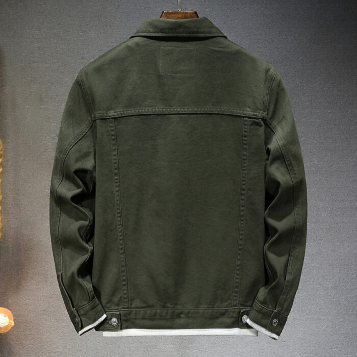 6068fbcd-9e0b-4f53-942a-ec1fe08b4fc7.jpg A stylish man wearing a versatile mens workwear denim jacket for a rugged everyday look.