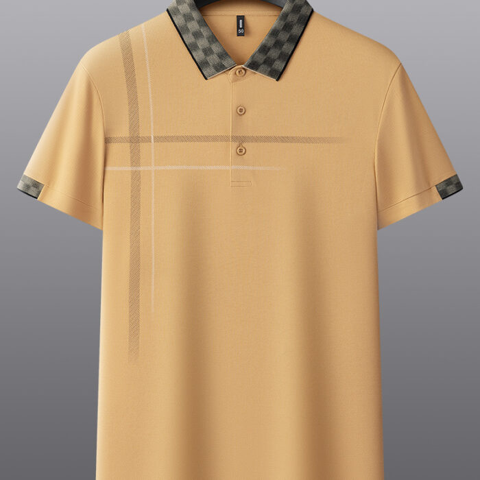684e8ea2-3aa1-4dd9-ab57-d2ae0d267d07.jpg A professional man wearing a classic mens cotton polo shirt ph for a smart casual office look.