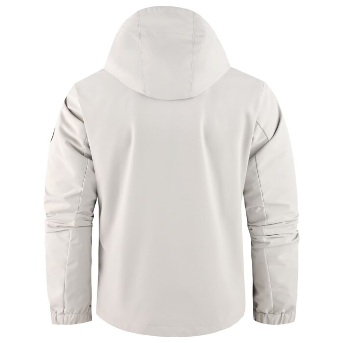 6dfa3063-07d7-468b-b64f-f385d8e599e1.jpg Close-up of the attached hood and premium lightweight fabric on a casual workwear jacket for men.