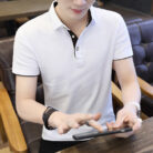 A stylish man wearing a classic mens short sleeve polo shirt for a smart-casual everyday look.