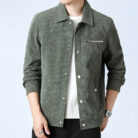 A stylish man wearing a classic mens casual corduroy jacket for a relaxed everyday look.