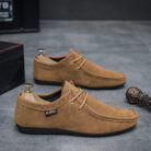 Stylish mens slip on loafer shoes with a premium suede finish.