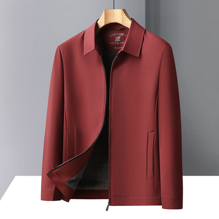 f8850652-74c0-4451-aaaa-2176a778fbed.jpg A stylish man wearing a versatile mens casual collared jacket over a comfortable t-shirt.