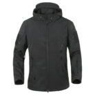 A man exploring the outdoors wearing a durable mens waterproof softshell jacket for maximum weather protection from K&K Trend Wear.