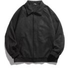 A stylish man wearing a versatile mens casual embroidered jacket for an effortless streetwear look from K&K Trend Wear.