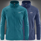 A man outdoors wearing a versatile mens uv protection fishing jacket for summer sun protection from K&K Trend Wear.