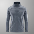 A man outdoors wearing a versatile mens uv protection fishing jacket for summer sun protection from K&K Trend Wear.