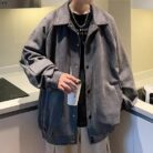 A stylish man wearing a versatile mens casual embroidered jacket for an effortless streetwear look from K&K Trend Wear.