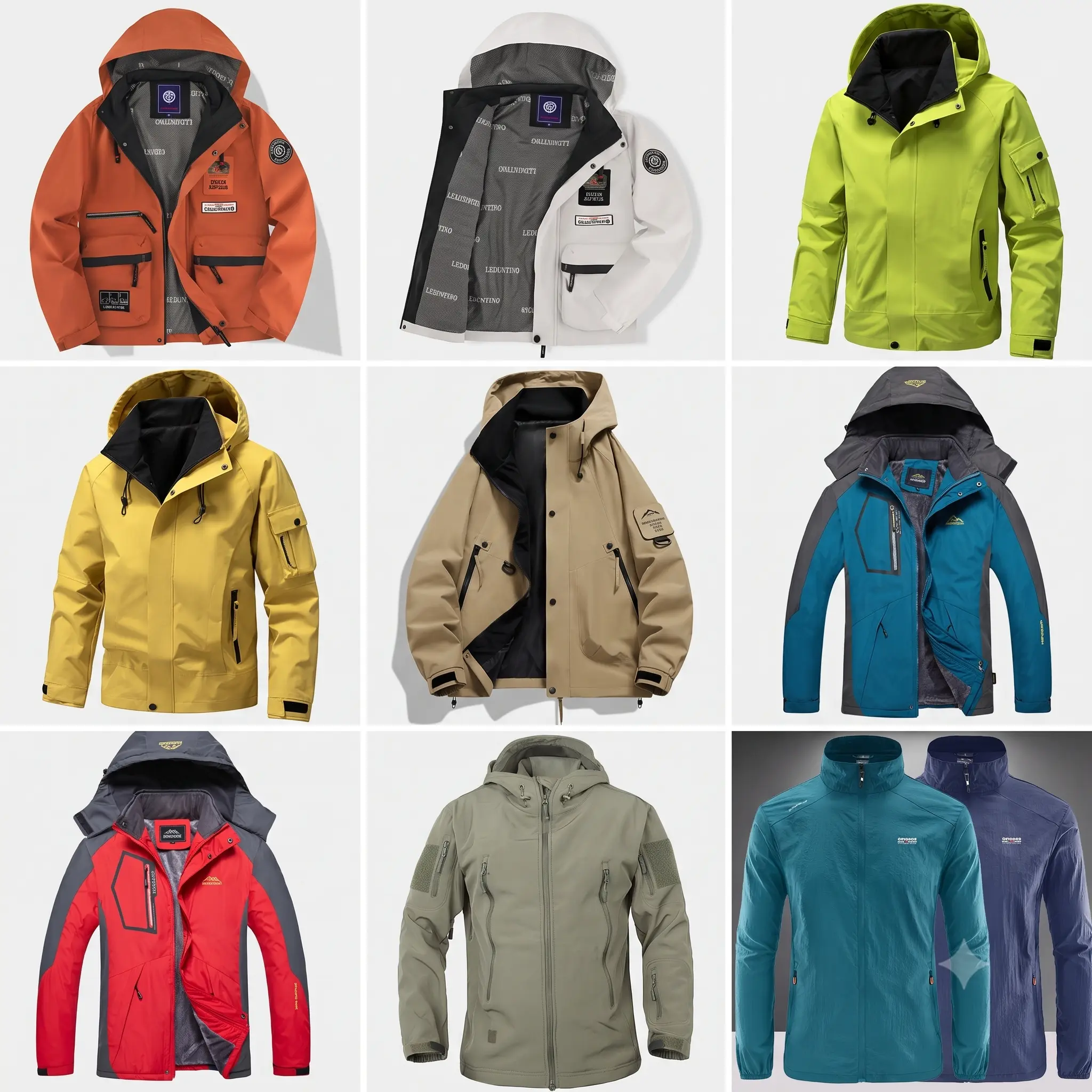 A man hiking in the rain wearing one of the best waterproof jackets for men outdoor adventures from K&K Trend Wear.