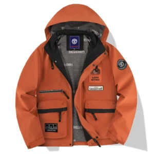 A stylish man wearing a versatile mens hooded bomber jacket for a rugged streetwear look from K&K Trend Wear.