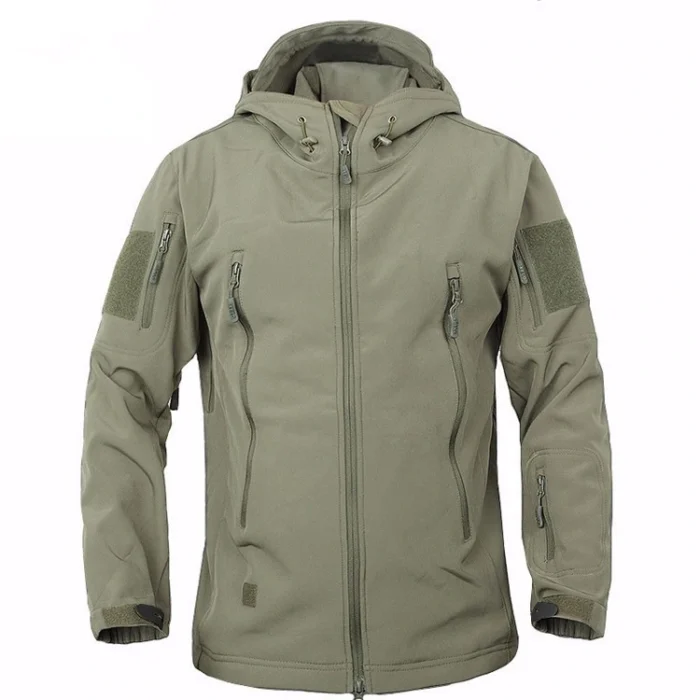 kk-trend-wear-mens-waterproof-fleece-lined-softshell-jacket A man exploring the outdoors wearing a durable mens waterproof softshell jacket for maximum weather protection from K&K Trend Wear.